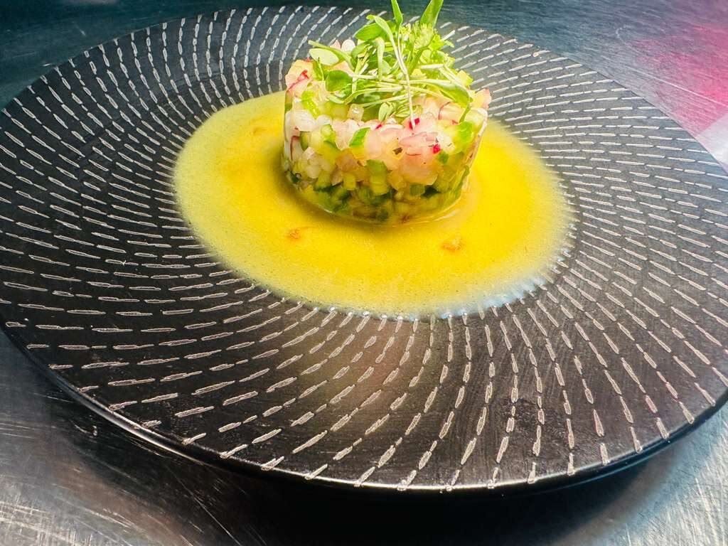 Shrimp tartare with citrus